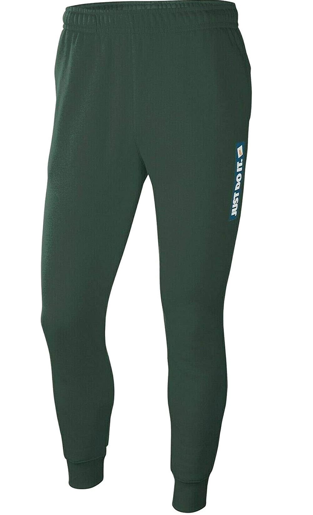 Calça de moletom Nike Sportswear Just Do It Fleece Masculina Verde Tamanho Grande