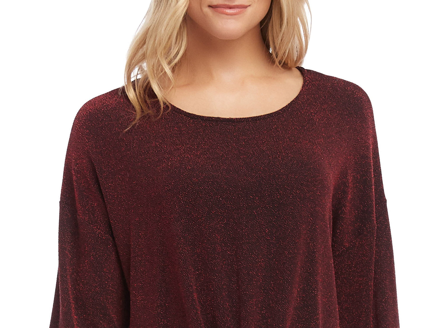 Karen Kane Top Feminino com Torção Frontal Vermelho Tamanho P