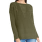 Suéter feminino de tricô trançado Rachel Roy, verde oliva, tamanho extrapequeno