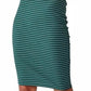 Vestido midi justo com manga curta Cotton On Essential feminino, verde, tamanho XL