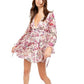 Vestido floral em camadas Closer To The Heart da Free People para mulheres, rosa, tamanho pequeno