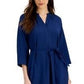 Vestido midi envelope plus size Alfani feminino azul tamanho 24W