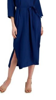 Vestido midi envelope plus size Alfani feminino azul tamanho 24W