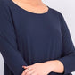 Top Alfani Feminino com Costas Trançadas Azul Marinho Tamanho Médio