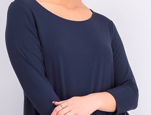 Top Alfani Feminino com Costas Trançadas Azul Marinho Tamanho Médio