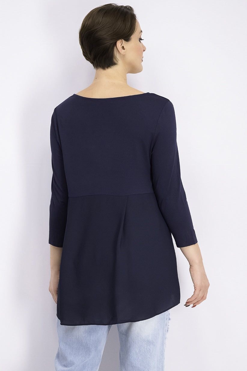 Top Alfani Feminino com Costas Trançadas Azul Marinho Tamanho Médio