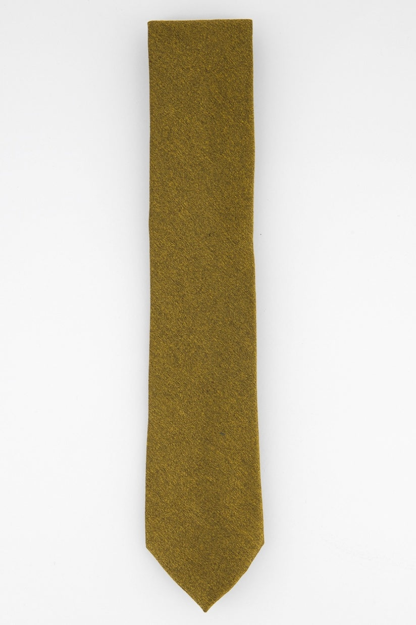 Gravata Perry Ellis Masculina Vandorn Metálica Sólida Dourada Tamanho Único