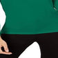 Blusa feminina Alfani com manga comprida e gola alta, verde, tamanho extragrande