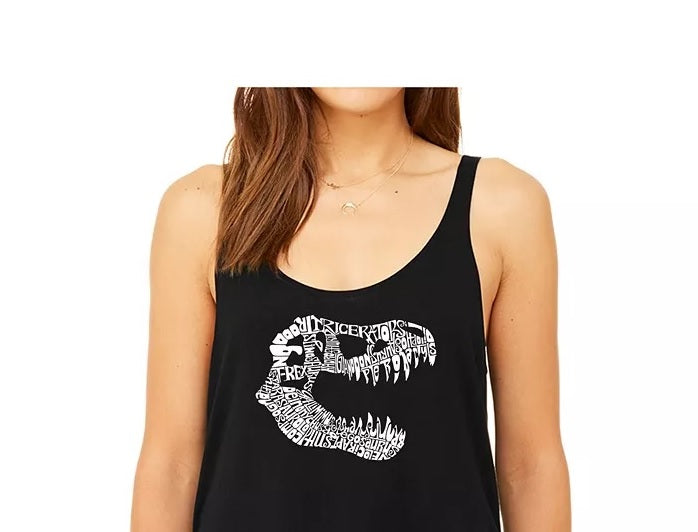 Camiseta feminina La Pop Art com decote em V e Word Art - Lyrics To Freebird, preta, tamanho XX-G