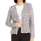 Cardigan Alfani Feminino de Fios Mistos e Frente Aberta, Preto, Tamanho XXG