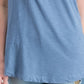 Camiseta feminina de algodão com mangas abotoadas Style &amp; Co, azul, tamanho pequeno