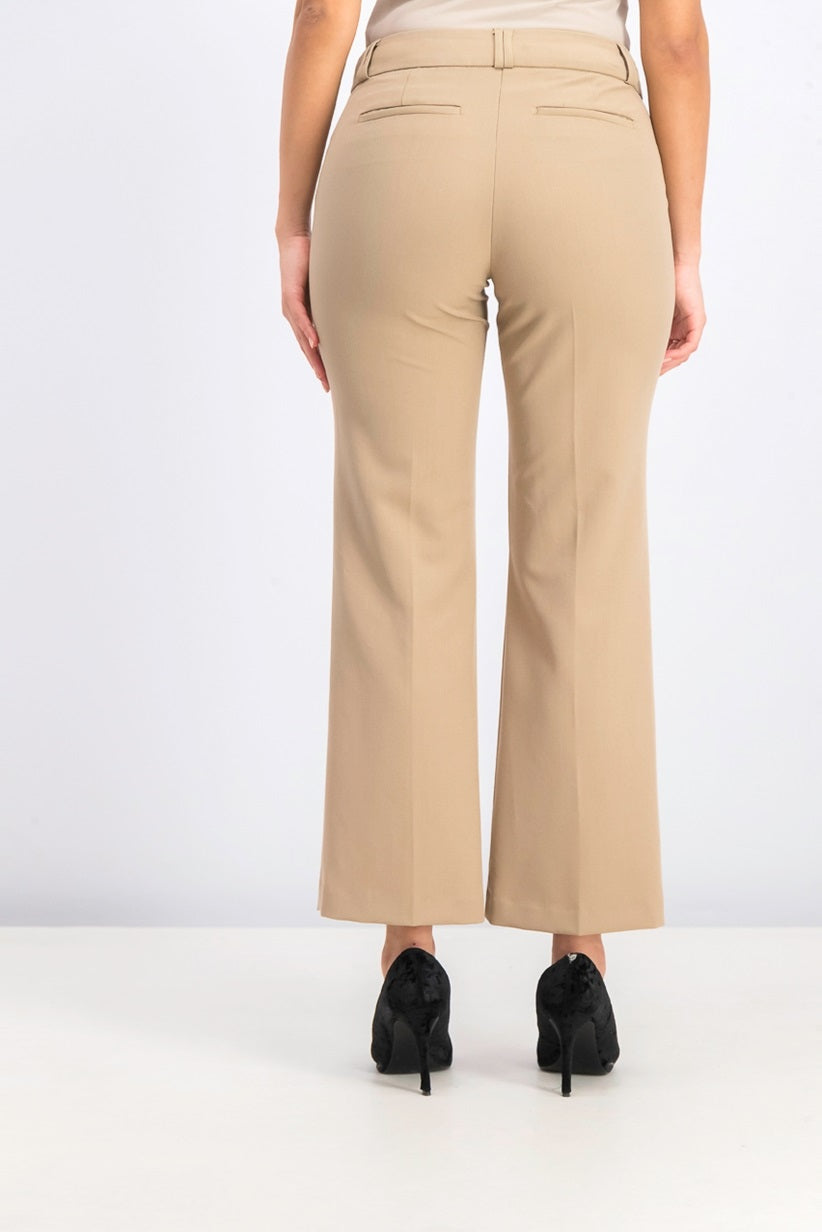 Calça Alfani Curvy Fit Bootcut de cintura média feminina, marrom, tamanho 4