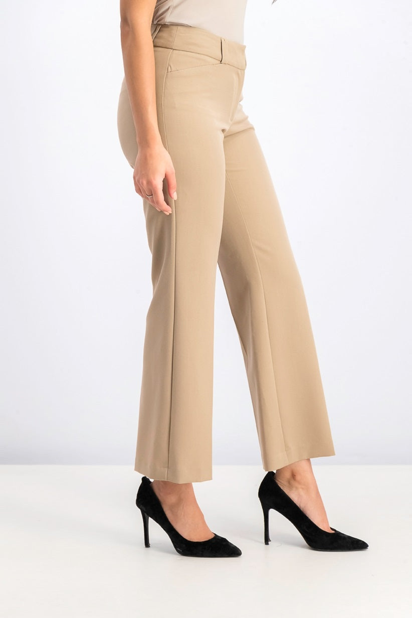 Calça Alfani Curvy Fit Bootcut de cintura média feminina, marrom, tamanho 4