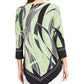 Vestido-camisa feminino Charter Club Petite com estampa de lenço e bainha, tamanho pequeno, verde