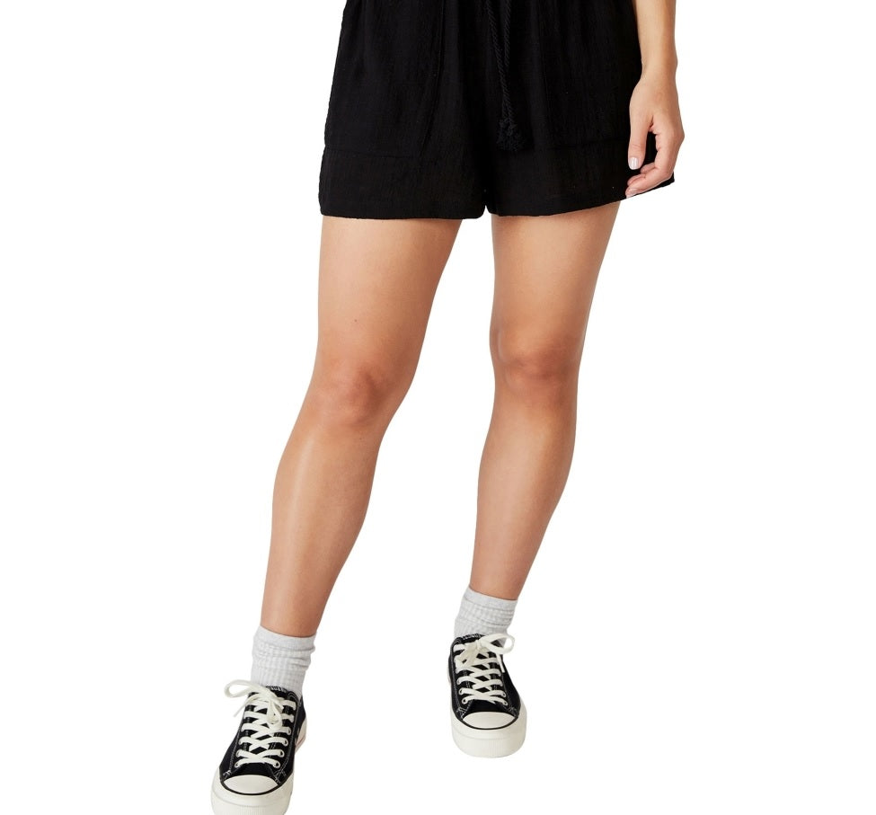 Shorts de fim de semana feminino Cotton On, preto, tamanho 12