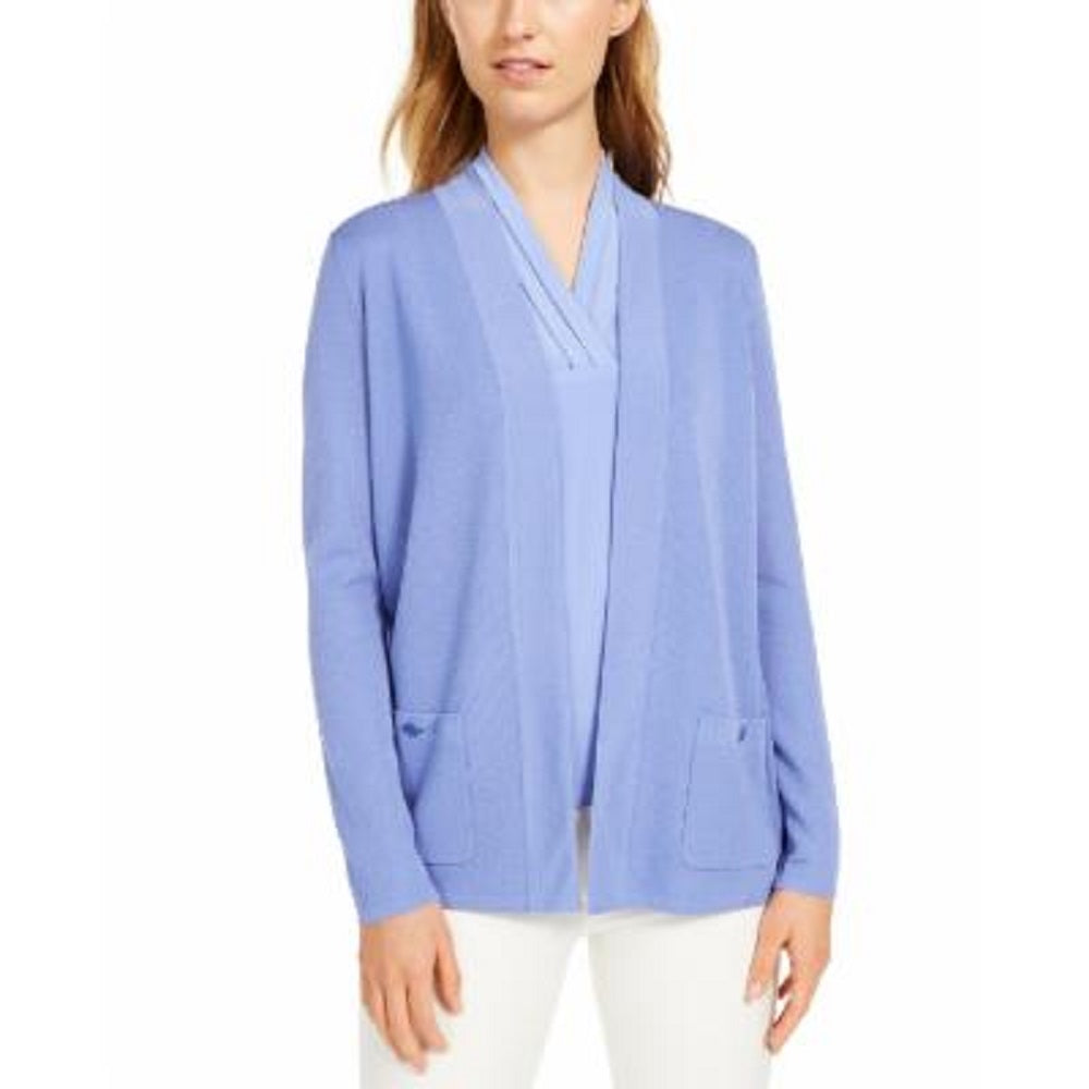 Cardigan Feminino Anne Klein Azul Tamanho X-S