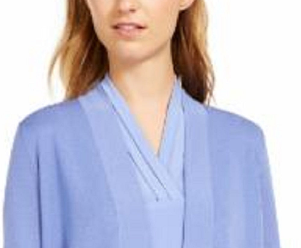Cardigan Feminino Anne Klein Azul Tamanho X-S