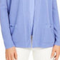 Cardigan Feminino Anne Klein Azul Tamanho X-S