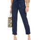 Calça utilitária feminina INC International Concepts com amarração na cintura, Indigo Sea, tamanho 6