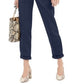 Calça utilitária feminina INC International Concepts com amarração na cintura, Indigo Sea, tamanho 6