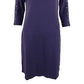 Vestido feminino Karen Scott com decote canoa e tachas, roxo, tamanho PS