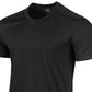 Camiseta básica masculina Ideology com costas em malha, preta, tamanho médio