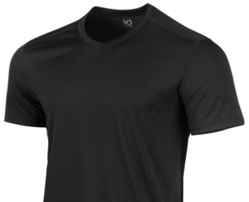 Camiseta básica masculina Ideology com costas em malha, preta, tamanho médio