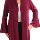 Cardigan Alfani Feminino Novelty Stitch Dark Fudge Tamanho X-Grande