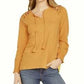 Blusa feminina bordada com ombro estilo &amp; co, amarela, tamanho extrapequeno