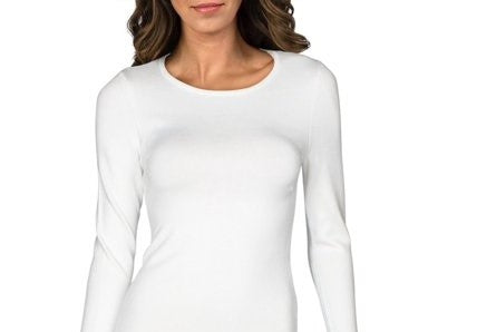 Guess Women's By Marciano Paula Suéter Recortado Manga Longa Branco Tamanho Médio