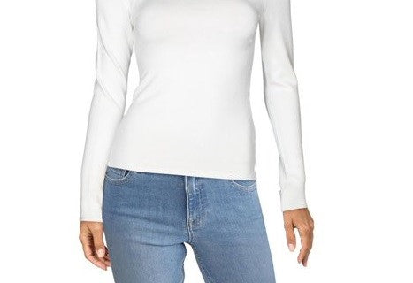 Guess Women's By Marciano Paula Suéter Recortado Manga Longa Branco Tamanho Médio