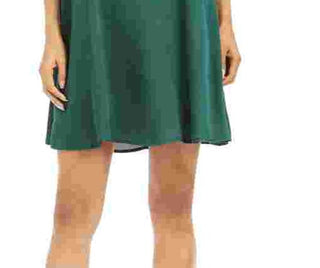 Robbie Bee Vestido de noite feminino sem mangas, gola alta, acima do joelho, tamanho 6, verde, tamanho pequeno