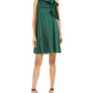 Robbie Bee Vestido de noite feminino sem mangas, gola alta, acima do joelho, tamanho 6, verde, tamanho pequeno