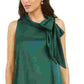 Robbie Bee Vestido de noite feminino sem mangas, gola alta, acima do joelho, tamanho 6, verde, tamanho pequeno