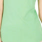 Karen Scott Blusa Feminina com Laço e Camadas Verde Tamanho Médio