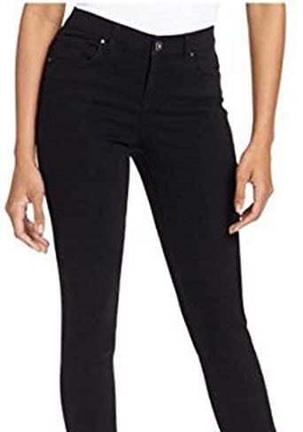 Calça jeans skinny com bolso brilhante e ajuste curvilíneo feminino Style &amp; Co, preta, tamanho 6