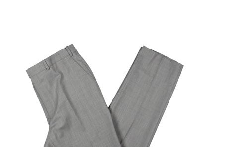 Calça de terno Ralph Lauren masculina de lã mista com ajuste clássico, cinza, tamanho 34x30
