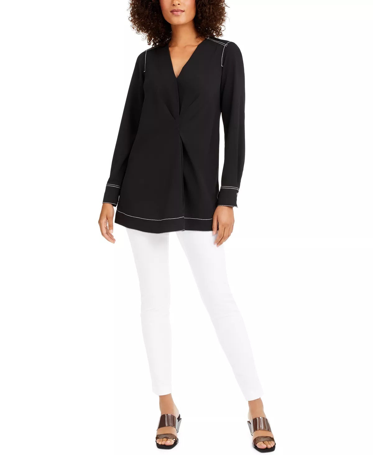 Calça skinny Hollywood feminina Alfani Bi Stretch, branca, tamanho 12