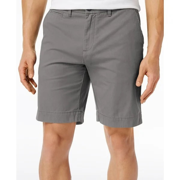 Shorts Tommy Hilfiger Th Flex Stretch 9 Masculino Cinza Tamanho 35