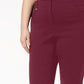 Calça feminina JM Collection Petite Regular Length Tummy-Control Curvy Fit Vermelha Tamanho 22X5