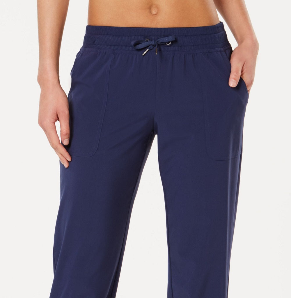Calça de moletom feminina Ideology em tecido reciclado, azul, tamanho grande