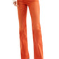 Calça jeans bootcut Eva com cadarço Free People feminina - laranja, tamanho 25