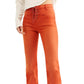 Calça jeans bootcut Eva com cadarço Free People feminina - laranja, tamanho 25