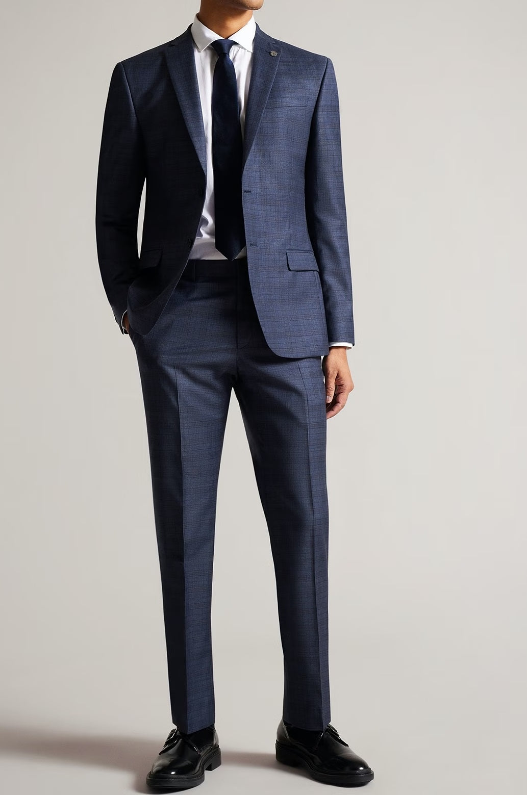 Ralph Lauren Terno Masculino Separado Longo Casaco Esportivo Azul Tamanho 46