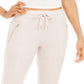Calça de moletom feminina Ideology Waffle Knit, rosa, tamanho X-S