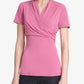 Blusa franzida feminina DKNY rosa tamanho X-S