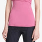 Blusa franzida feminina DKNY rosa tamanho X-S