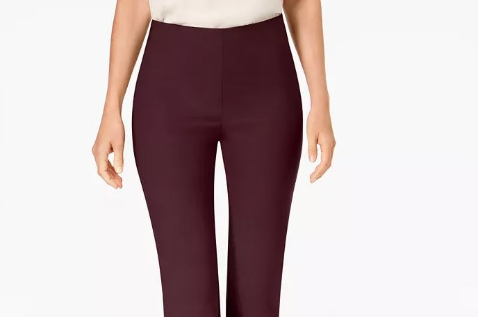 Calça Chelsea Tummy Control Feminina Charter Club Vinho Tamanho 12 Petite