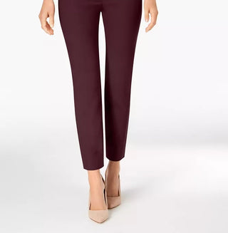 Calça Chelsea Tummy Control Feminina Charter Club Vinho Tamanho 12 Petite