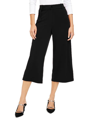 Calça culotte Alfani feminina D Ring preta tamanho P
